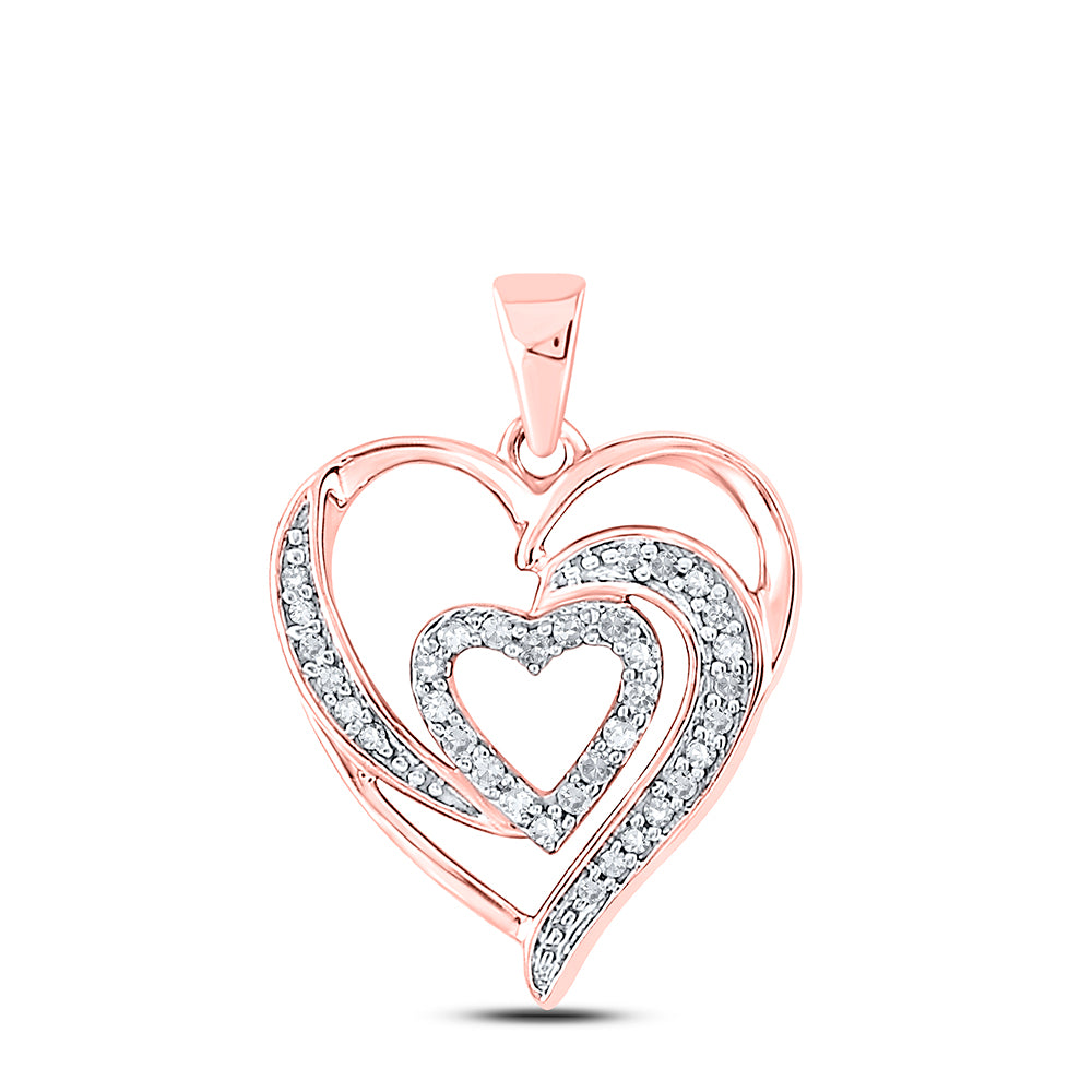 1/6Ctw-Dia P1P2 Heart Pendant (1.6 grams)