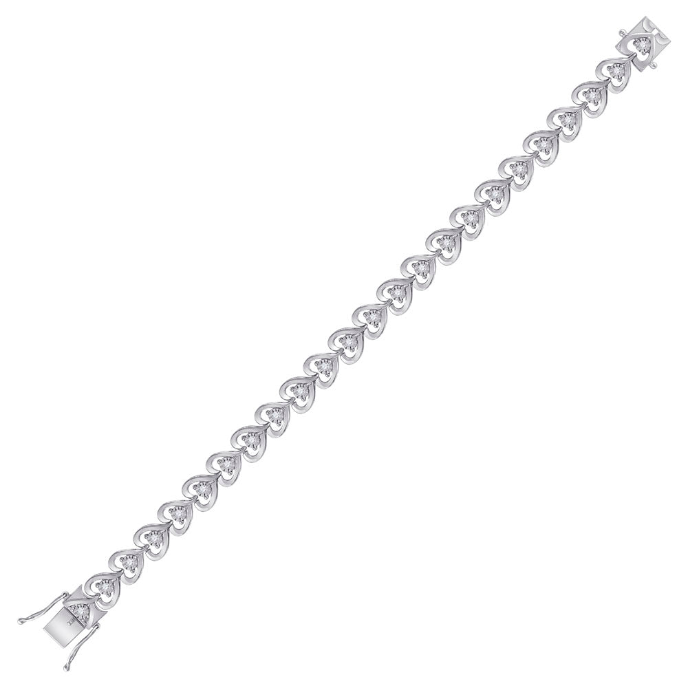 1/2Ctw-Nat Dia P4 Gift Bracelet (15.45 grams)