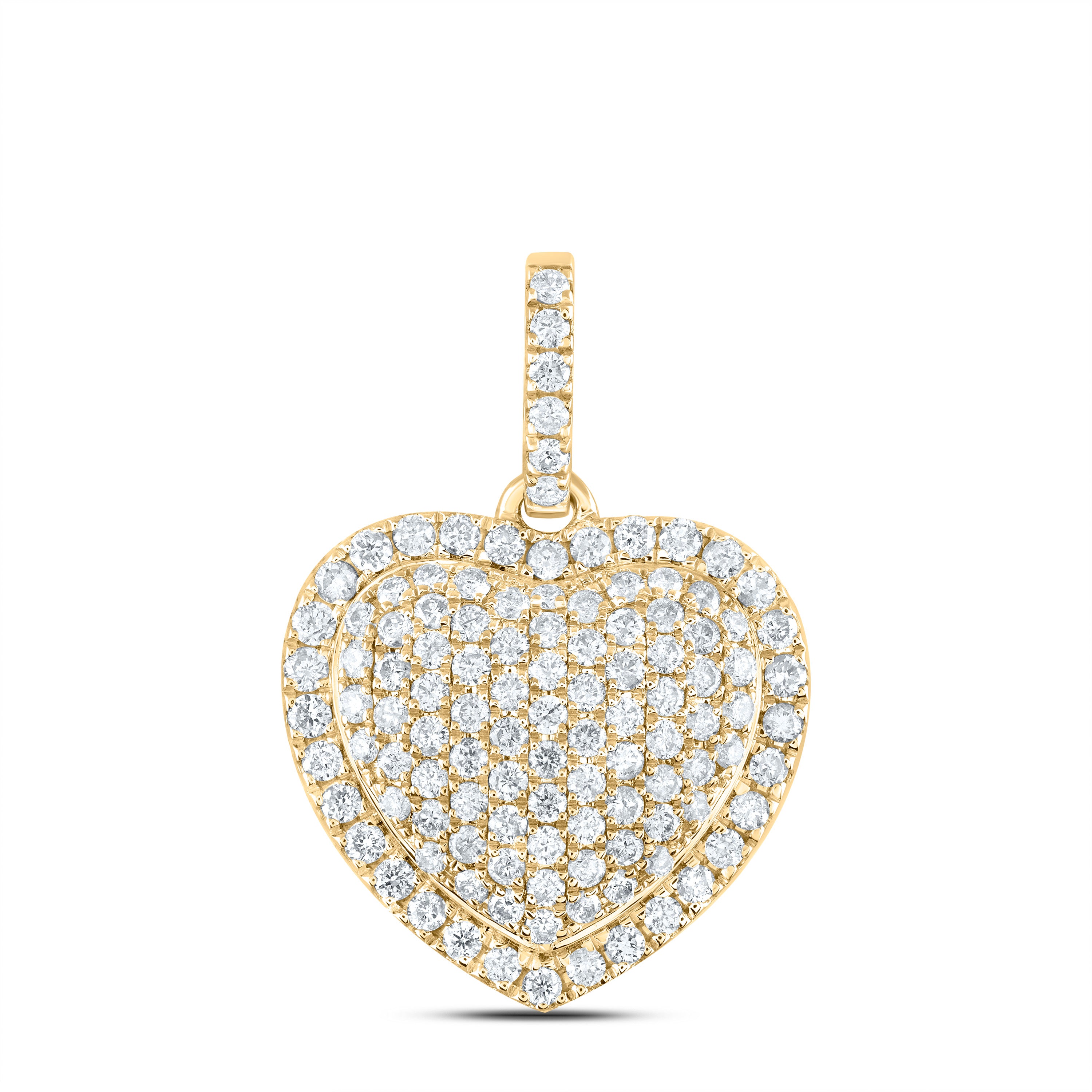 1Ctw-Dia Cn Heart Pendant (2.42 grams)