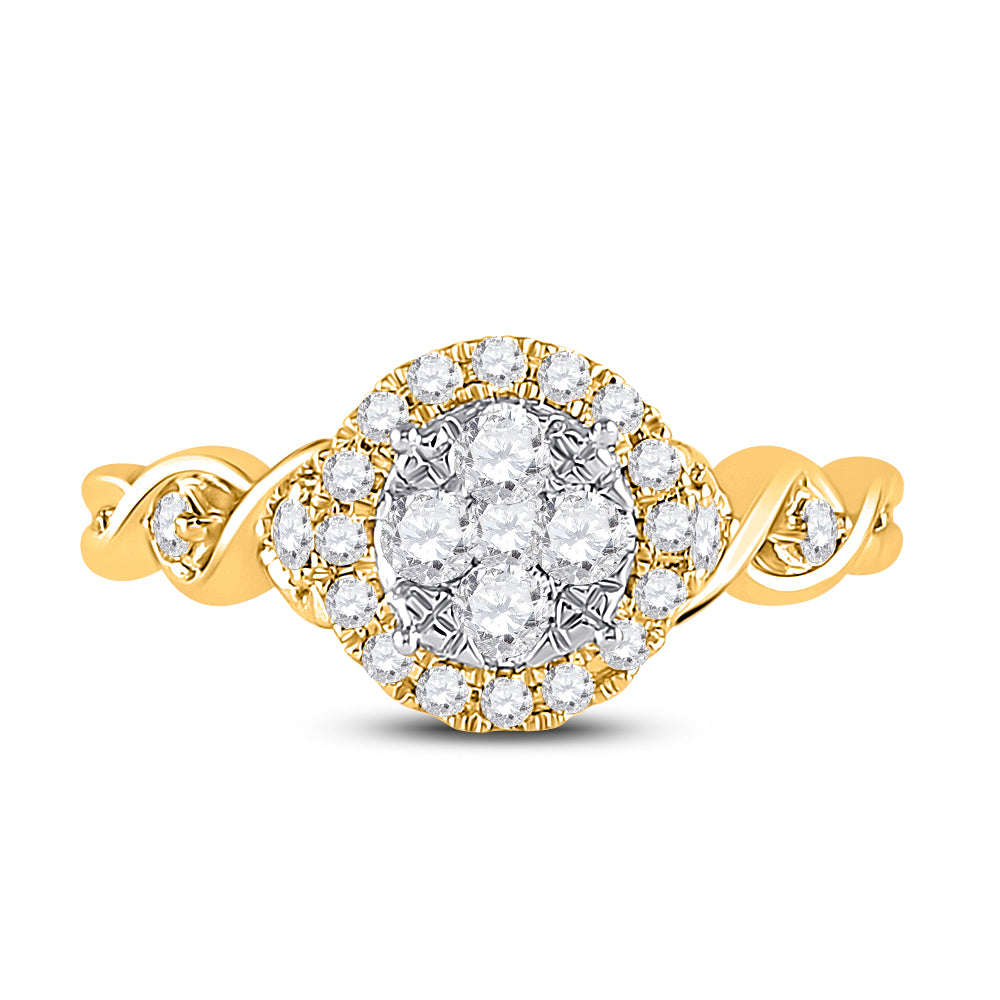 10Kt Yellow Gold 1/2Ct-Dia Cn Fashion Ring (2.9 grams)