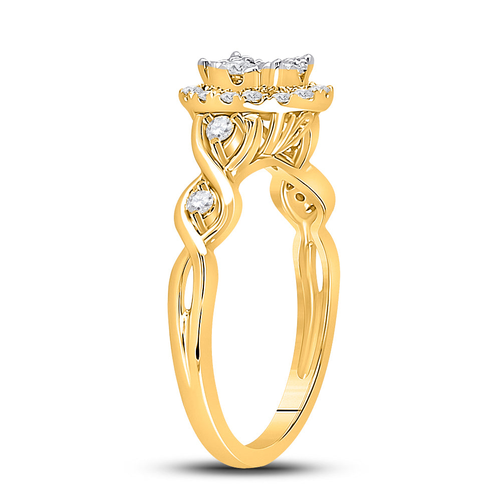 10Kt Yellow Gold 1/2Ct-Dia Cn Fashion Ring (2.9 grams)
