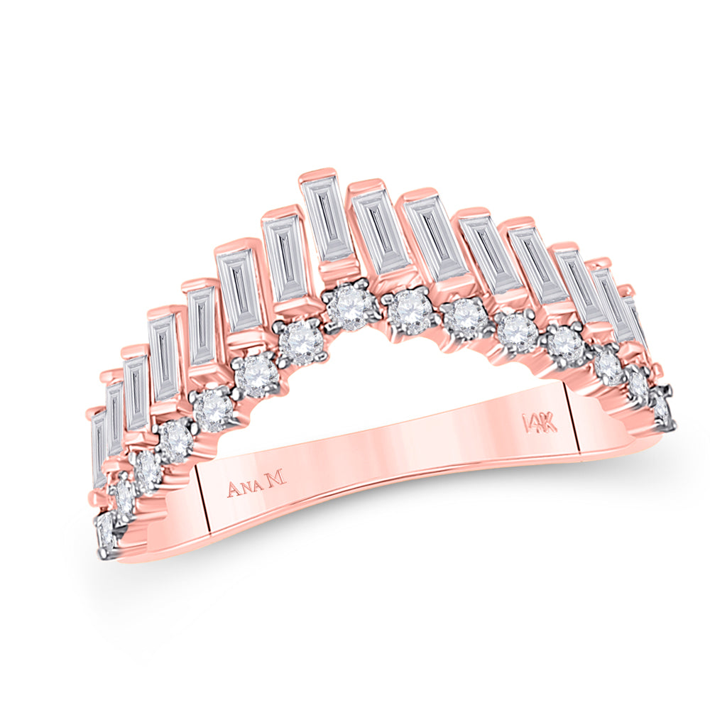 14Kt Rose Gold 5/8Ctw-Dia Ana M Diana Ring (2.71 grams)