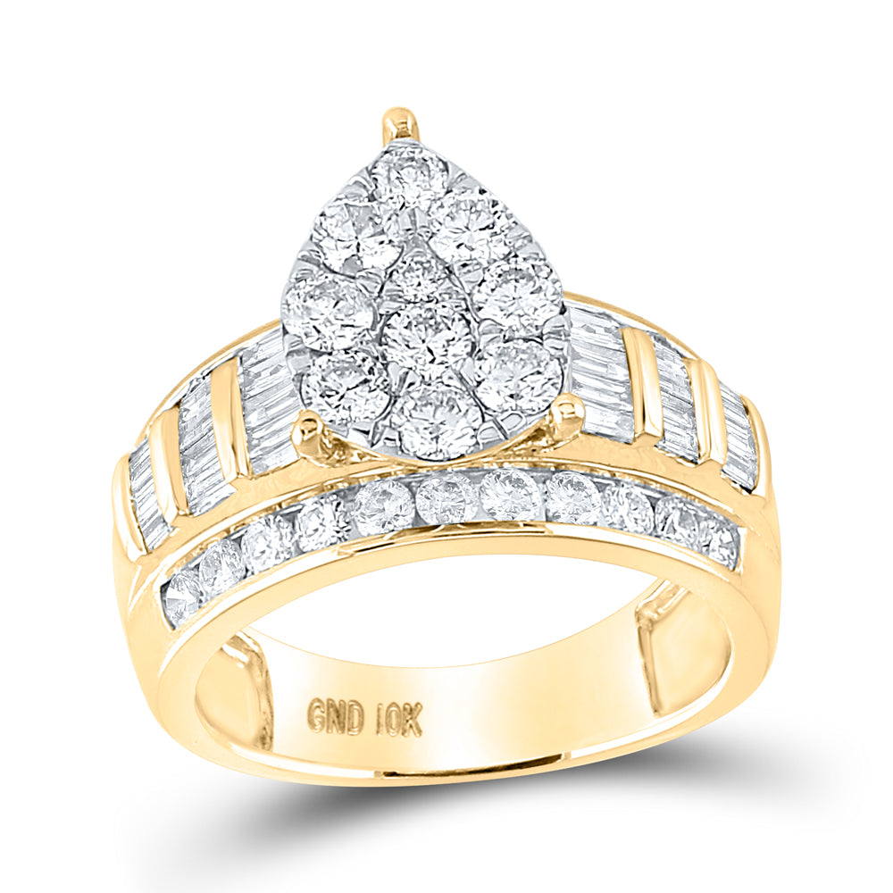 10Kt Yellow Gold 2 Ctw-Dia Cindy Ring (6.23 grams)