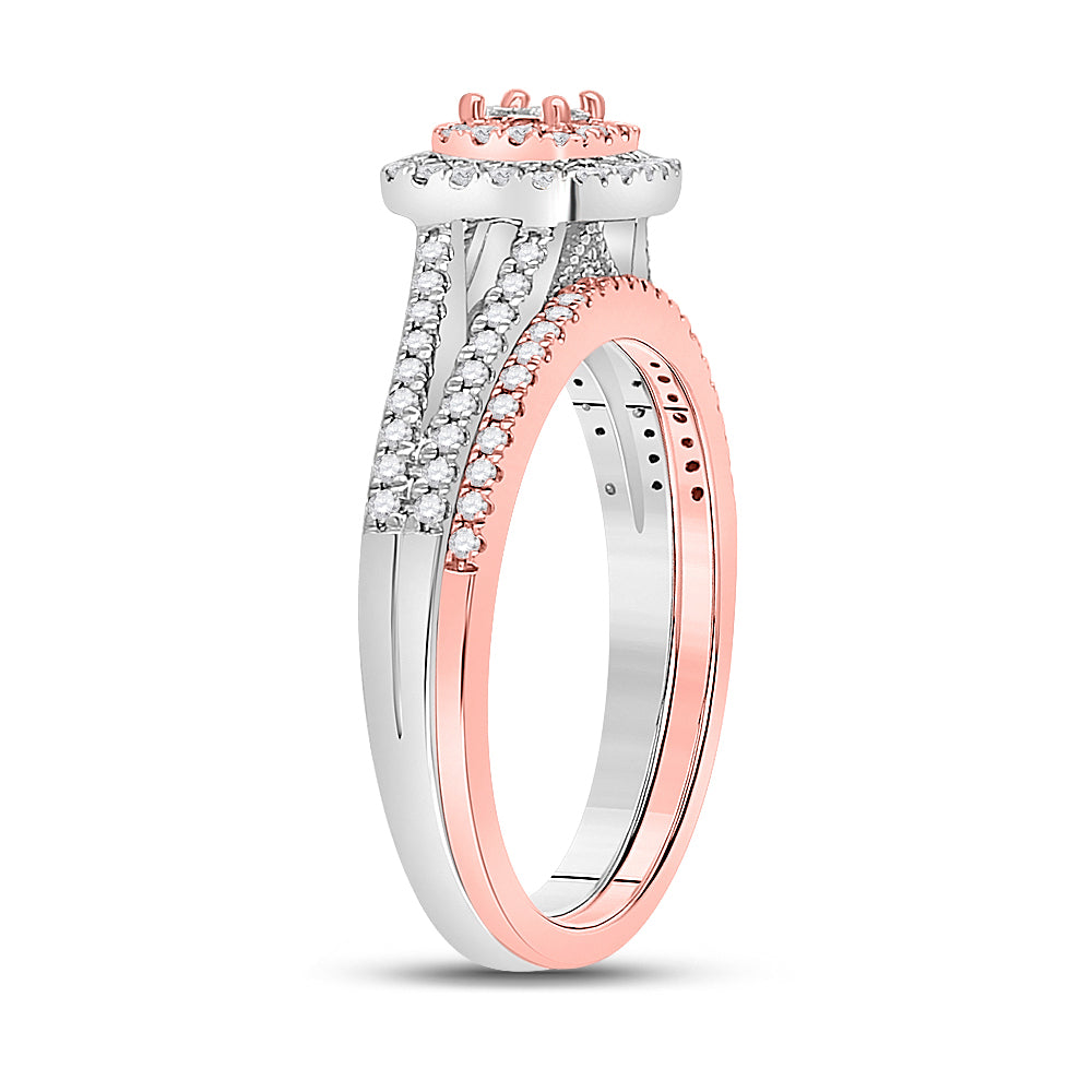 10Kt Two-Tone Gold 1/2Ctw-Dia Cn Ring (4.29 grams)