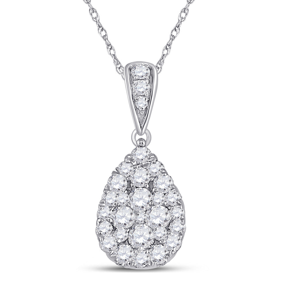 1/2Ctw-Dia Cn Fashion Pear Pendant (1.08 grams)