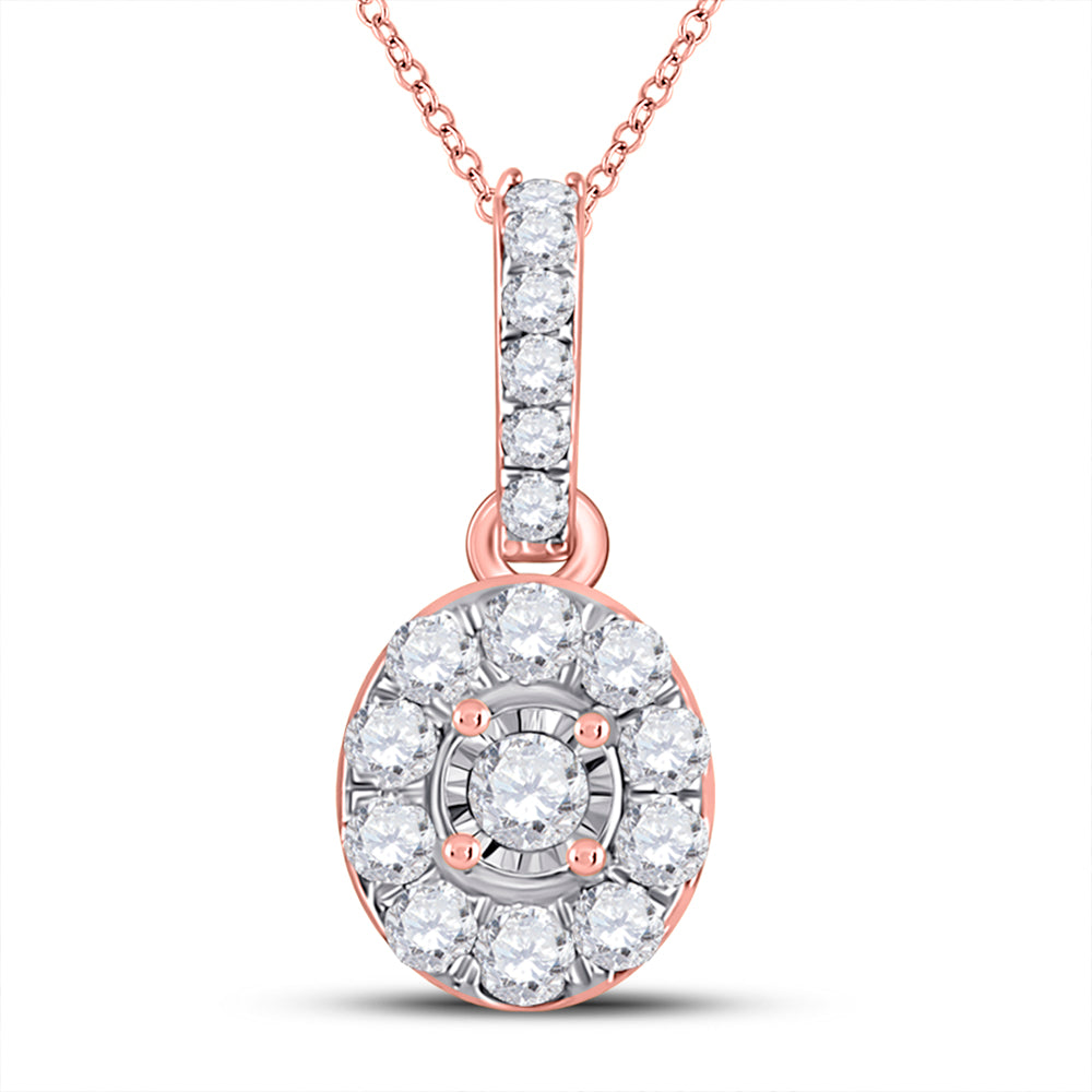 1/5Ct-Dia Cn Micro-Pave Fashion Round Pendant (0.39 grams)