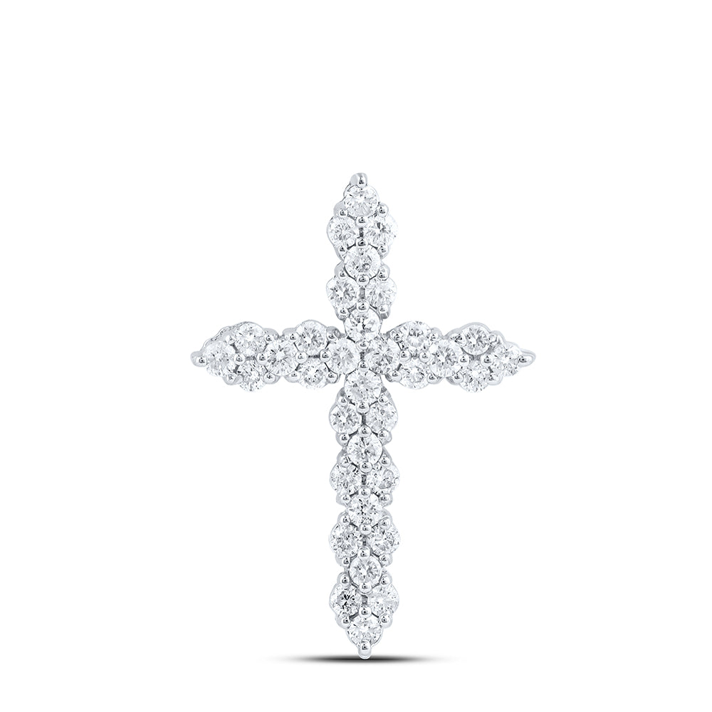 1/2Ct-Dia Cn Cross Pendant (1.24 grams)
