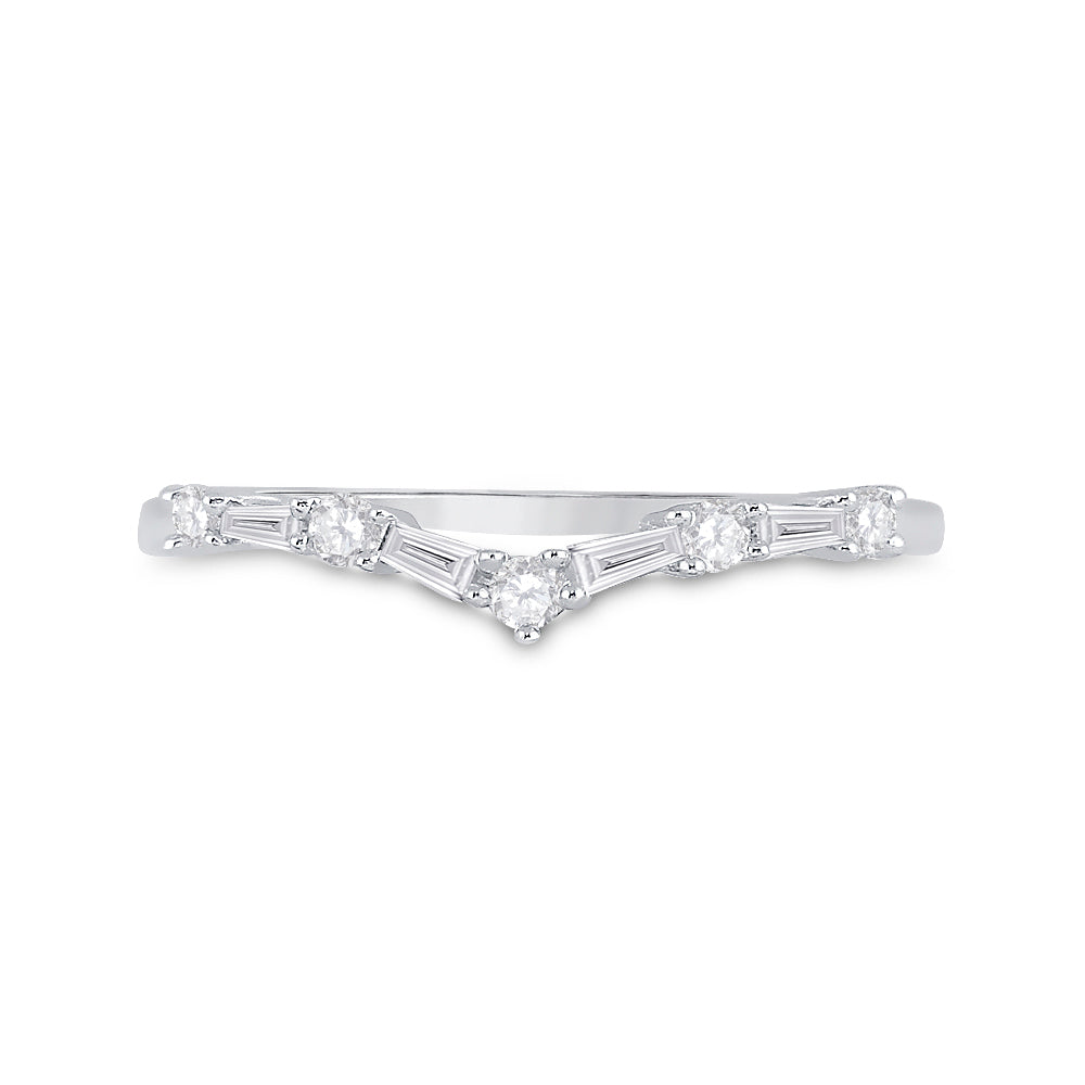 14Kt White Gold 1/5Ct Diamond Enhancer Band (1.26 grams)