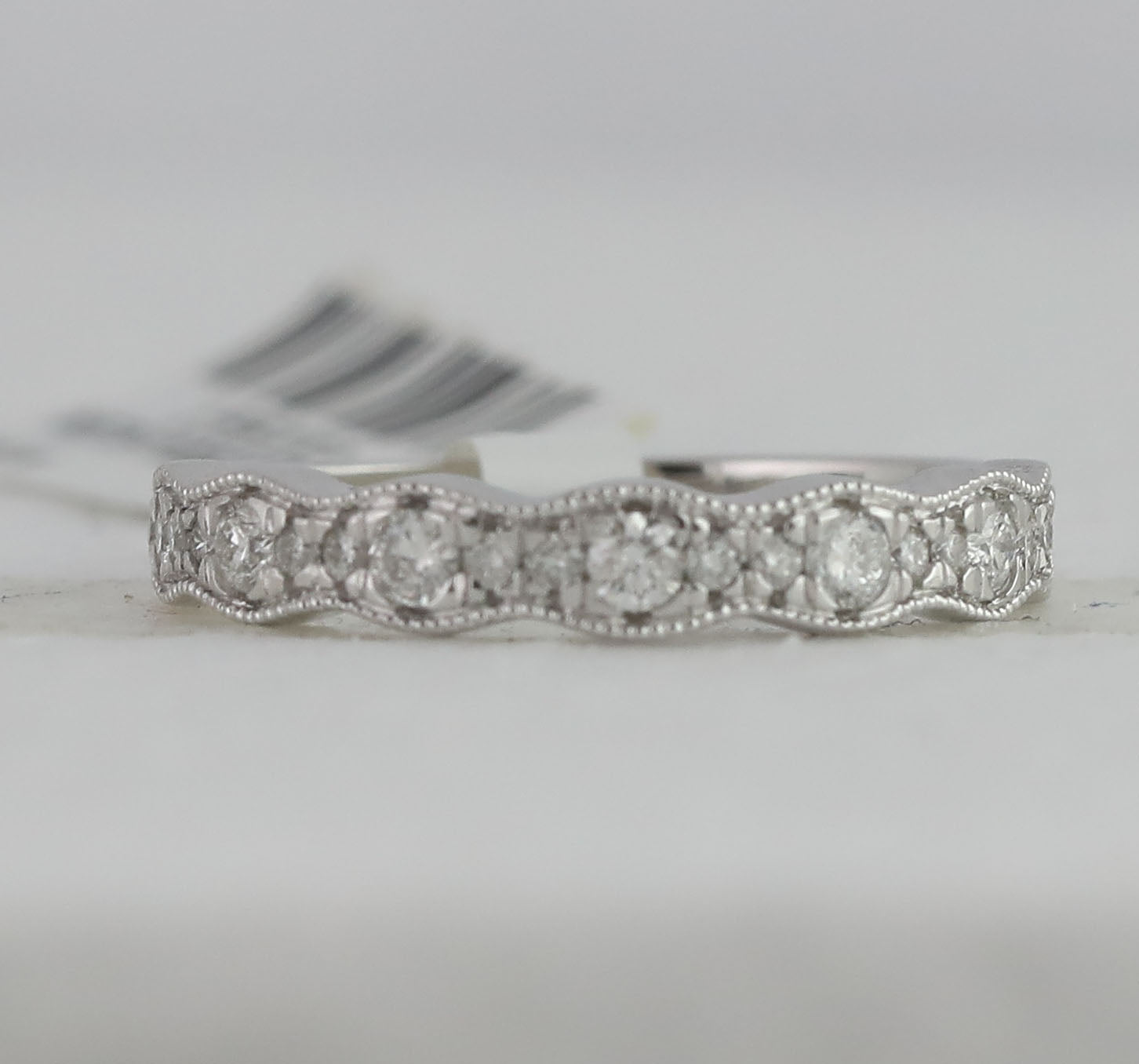 14Kt White Gold 1/3Ct Diamond Fashion Ladies Band (2.36 grams)