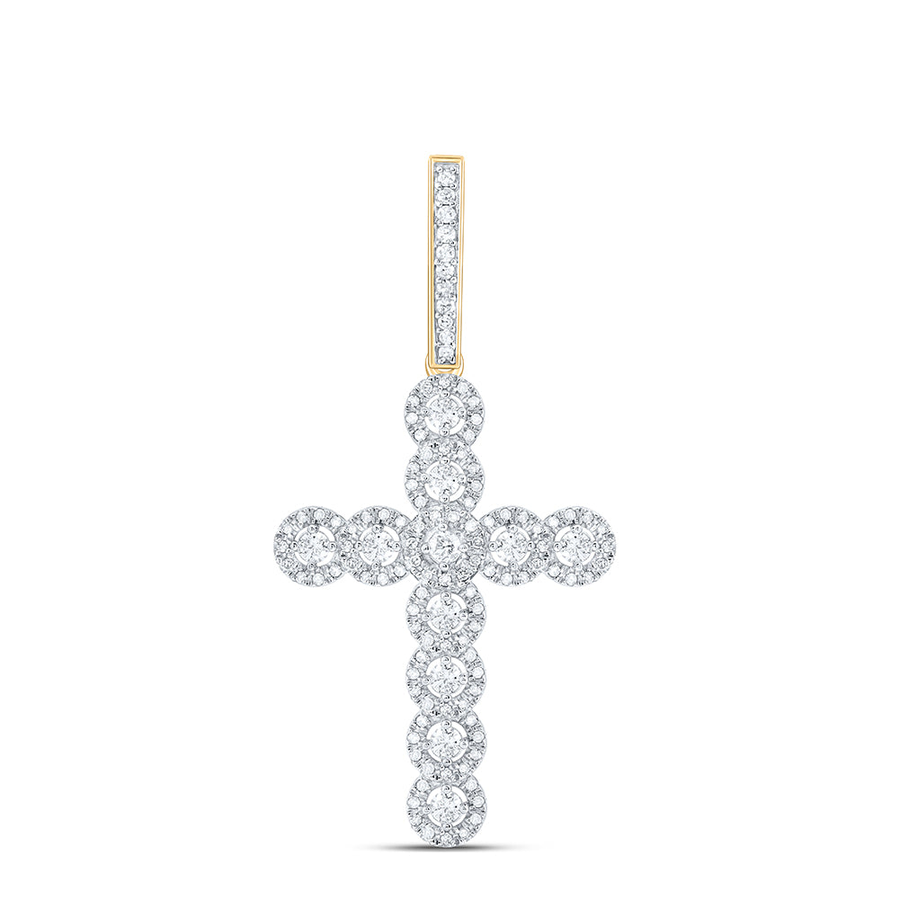 3/4Ct-Dia Nk Cross Pendant (3.11 grams)