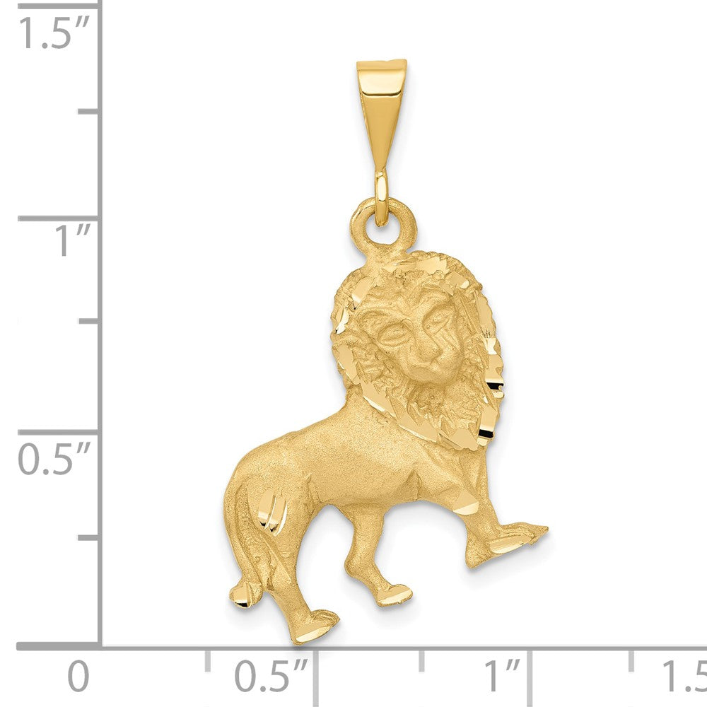 14k Yellow Gold 21 mm Lion Charm (3.3 grams)