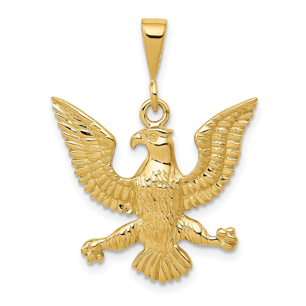 14k Yellow Gold 21.5 mm Eagle Charm (2.27 grams)