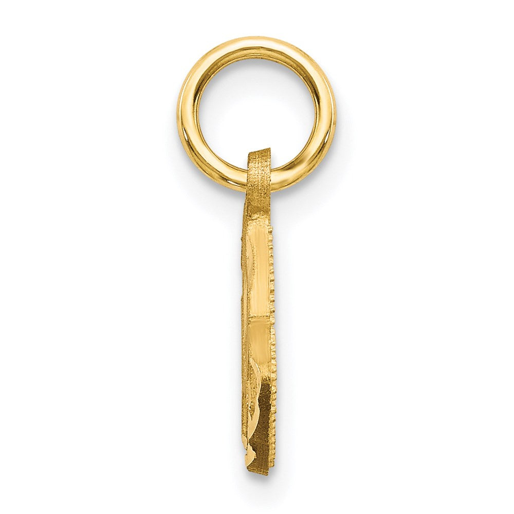 14k Yellow Gold 10 mm Praying Hands Charm (0.73 grams)