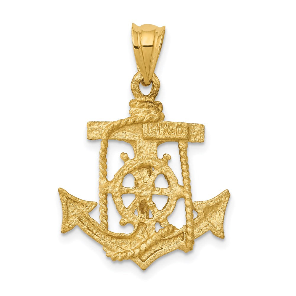 14k Yellow Gold 20 mm Mariners Cross Pendant (2.14 grams)