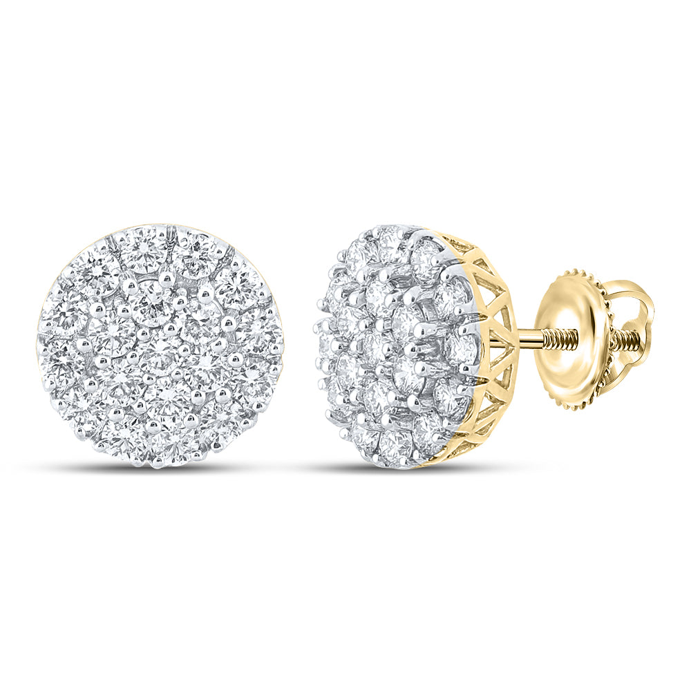 1 5/8Ctw-Dia Nk Round Earring (2.91 grams)