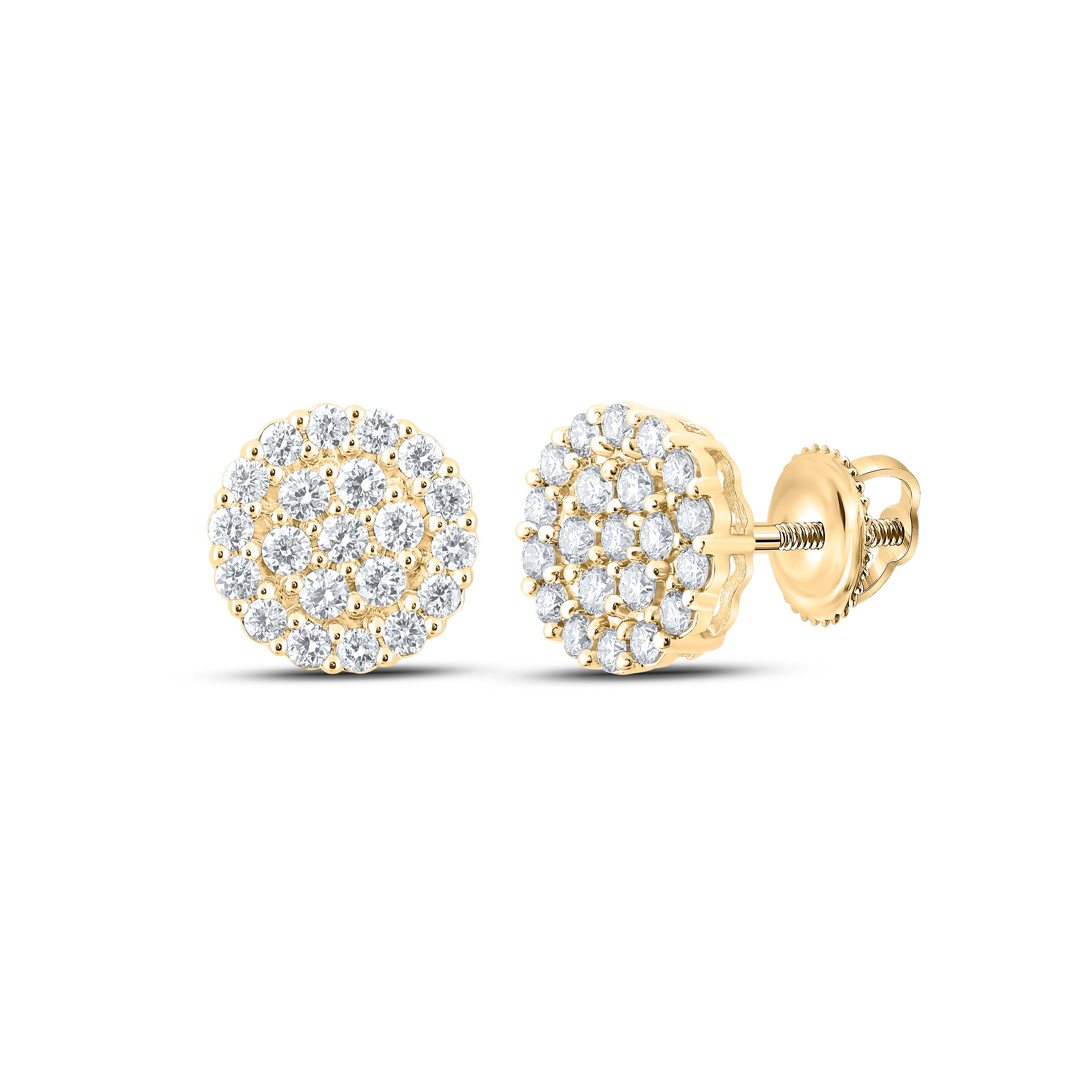 1 1/4Ctw-Dia Nk Round Earring (2.32 grams)