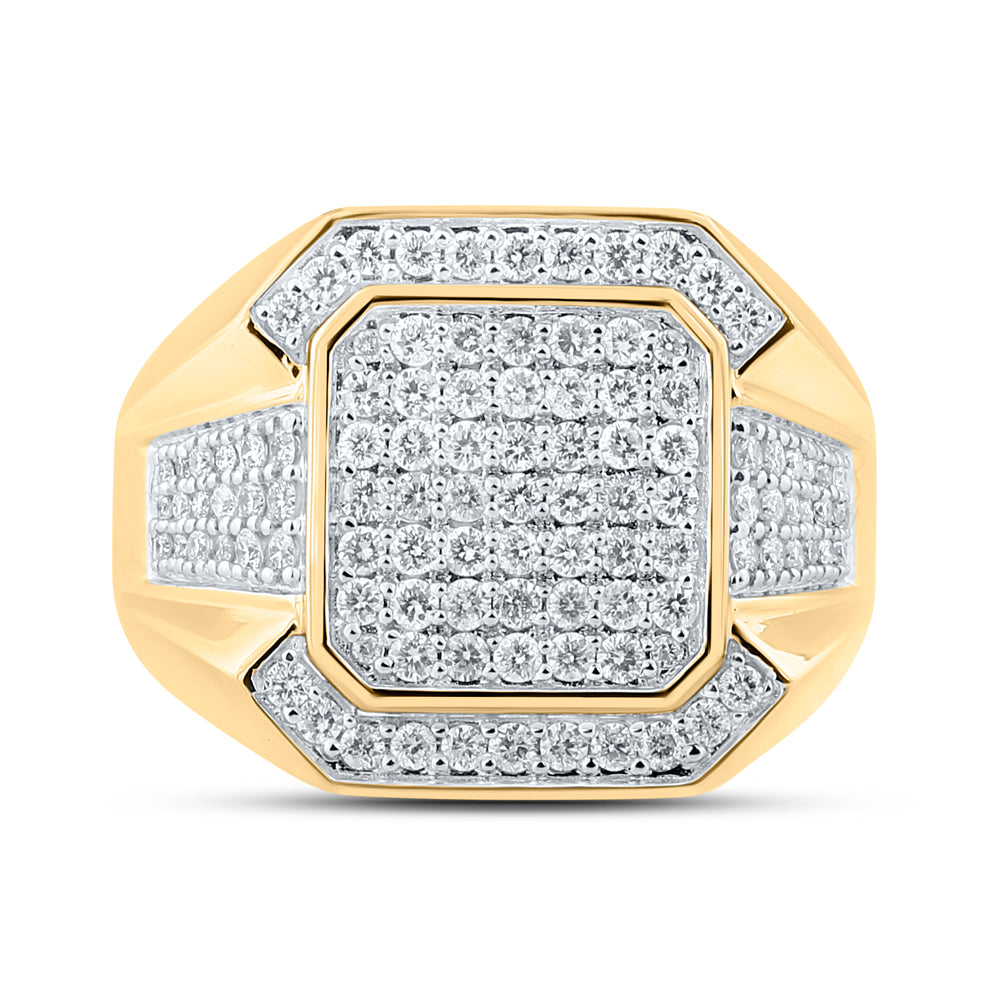 1 Ctw-Diamond Mens Ring (7.28 grams)