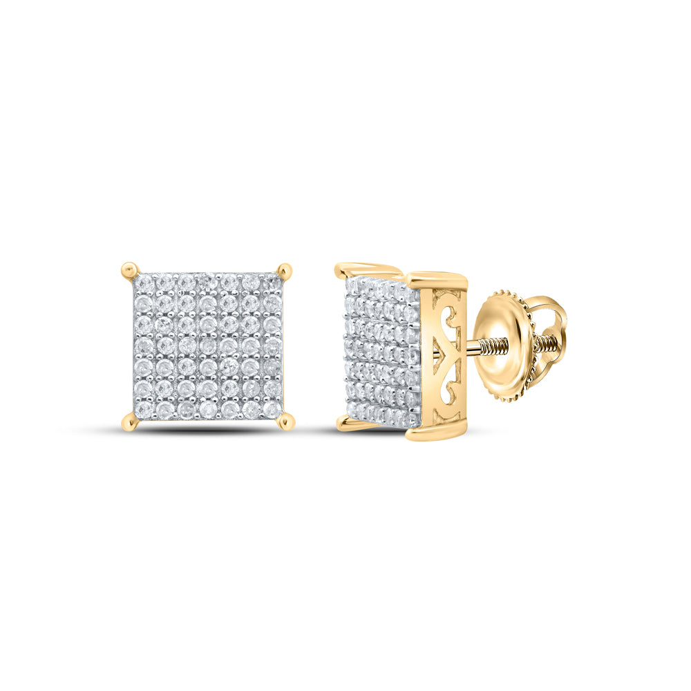 1/2Ctw-Dia P1 Gift Square Earring (2.11 grams)