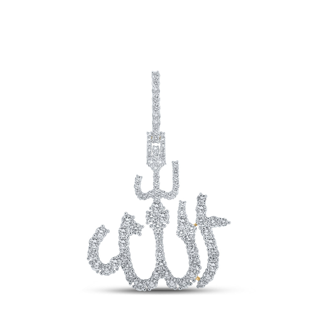 2Ctw-Dia Nk Allah Mens Charm (4.73 grams)