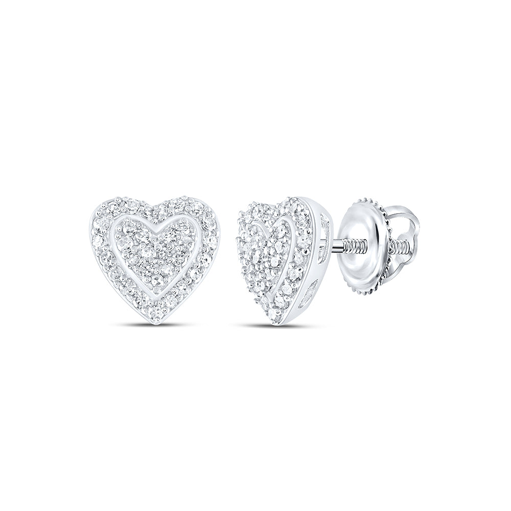 1/4Ctw-Nat Dia P1 Heart Gift Earring (1.57 grams)