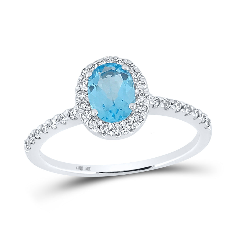 1/4Ctw-Diamond 1 Ct-Bt Synthetic Gemstone Ring (1.81 grams)