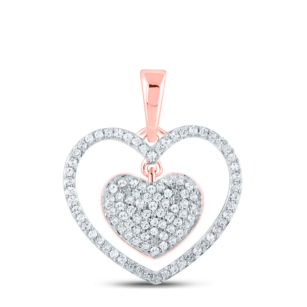 1/3Ctw-Dia Cn Heart Pendant (1.53 grams)