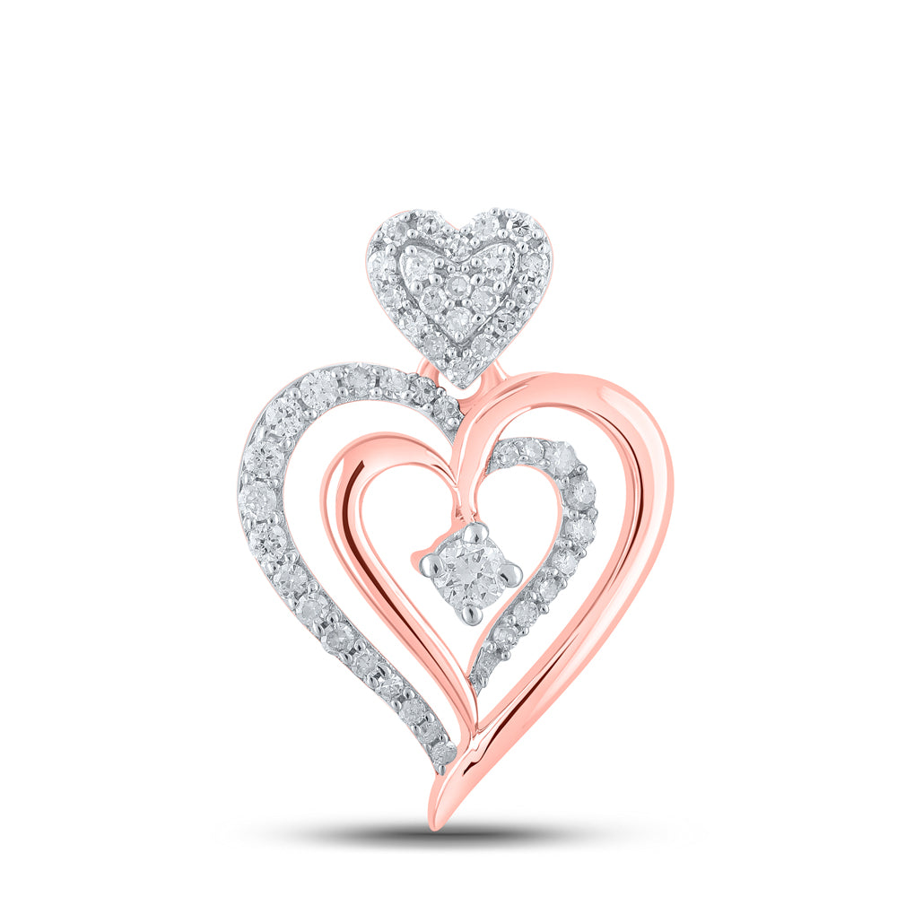 1/3Ctw-Dia Cn Heart Pendant (1.41 grams)