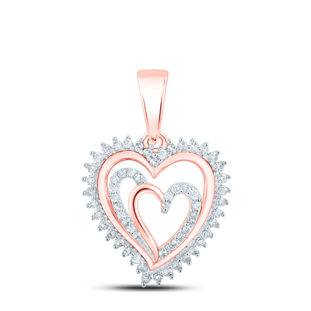 1/4Ctw-Dia Cn Heart Pendant (1.69 grams)