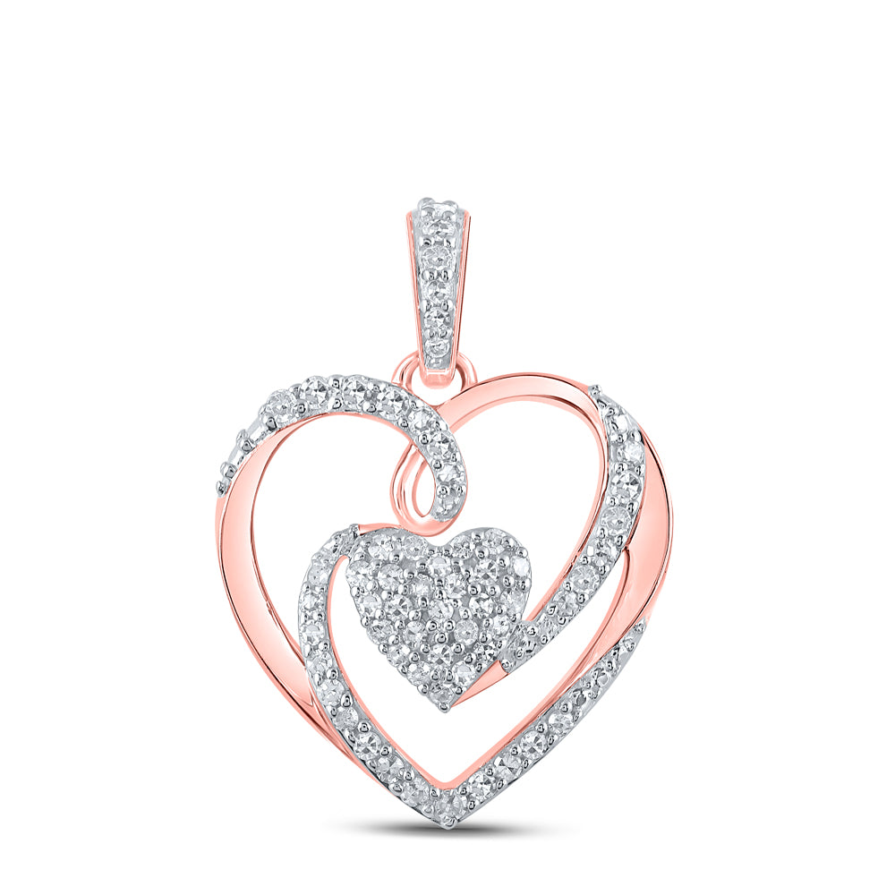 1/4Ctw-Dia Cn Heart Pendant (2.02 grams)