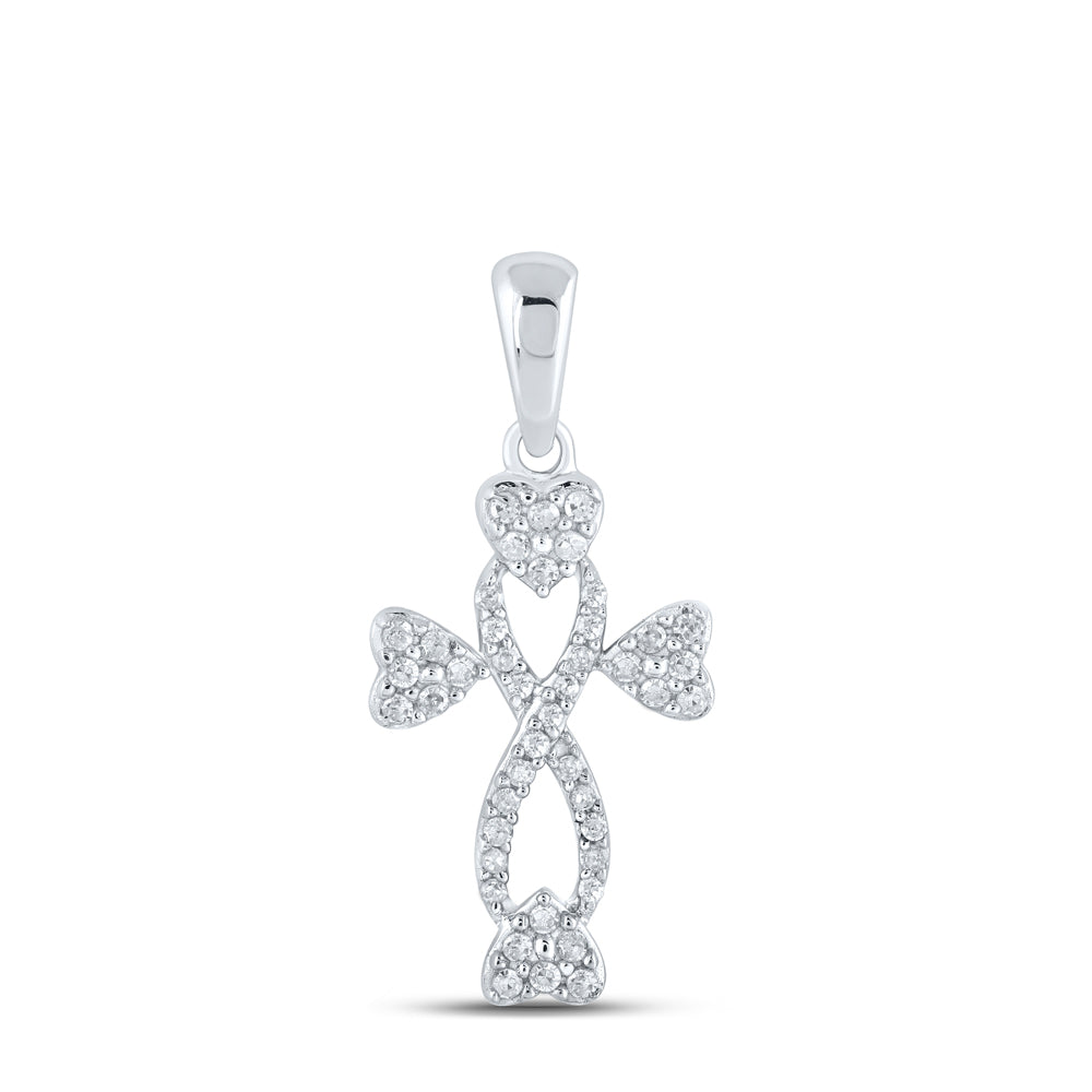 1/6Ctw-Dia P1P2 Gift Heart Pendant (1.15 grams)