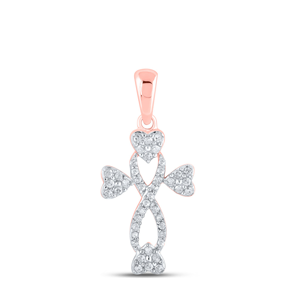 1/6Ctw-Dia P1P2 Gift Heart Pendant (1.15 grams)