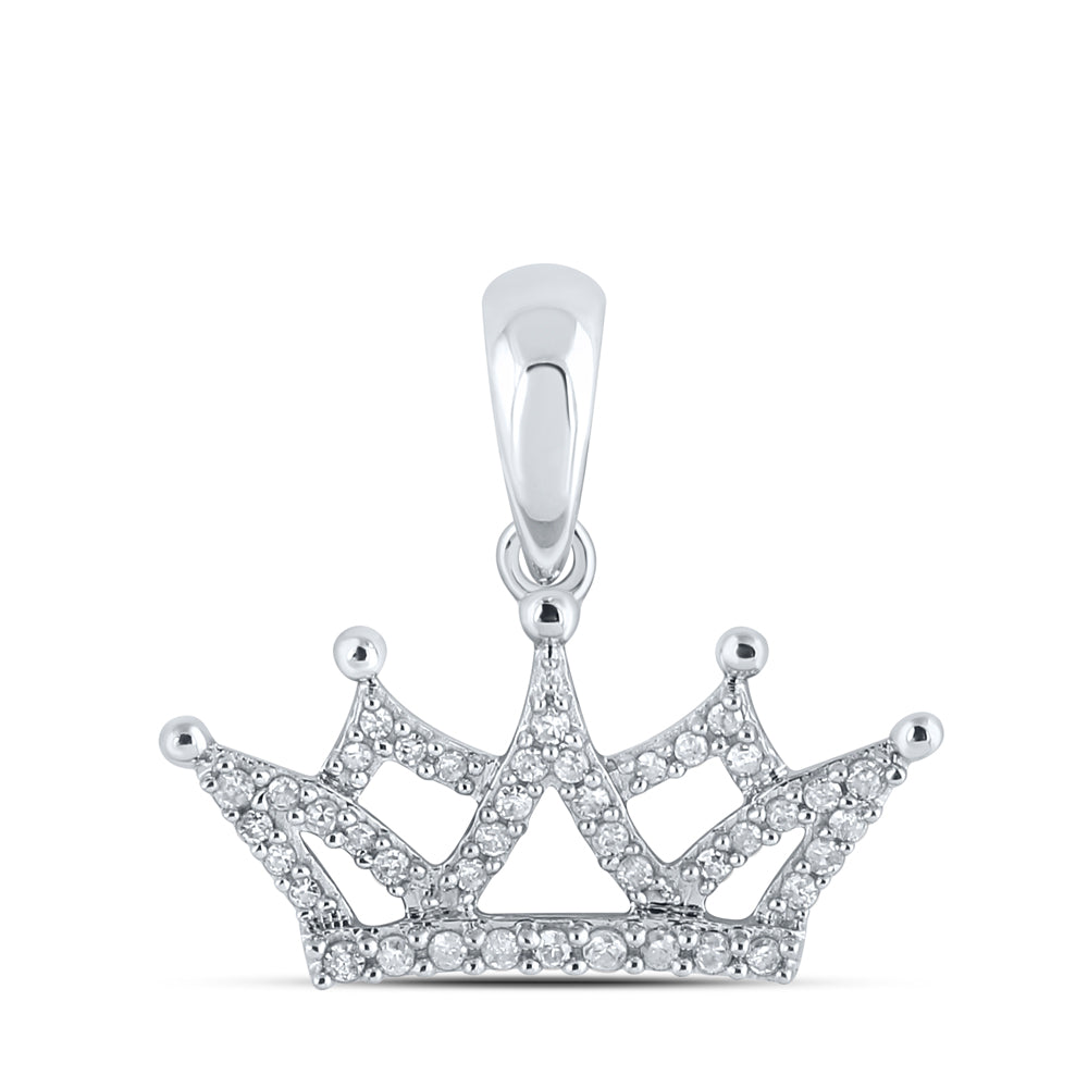 1/6Ctw-Diamond P1P2 Crown Gift Pendant (1.39 grams)
