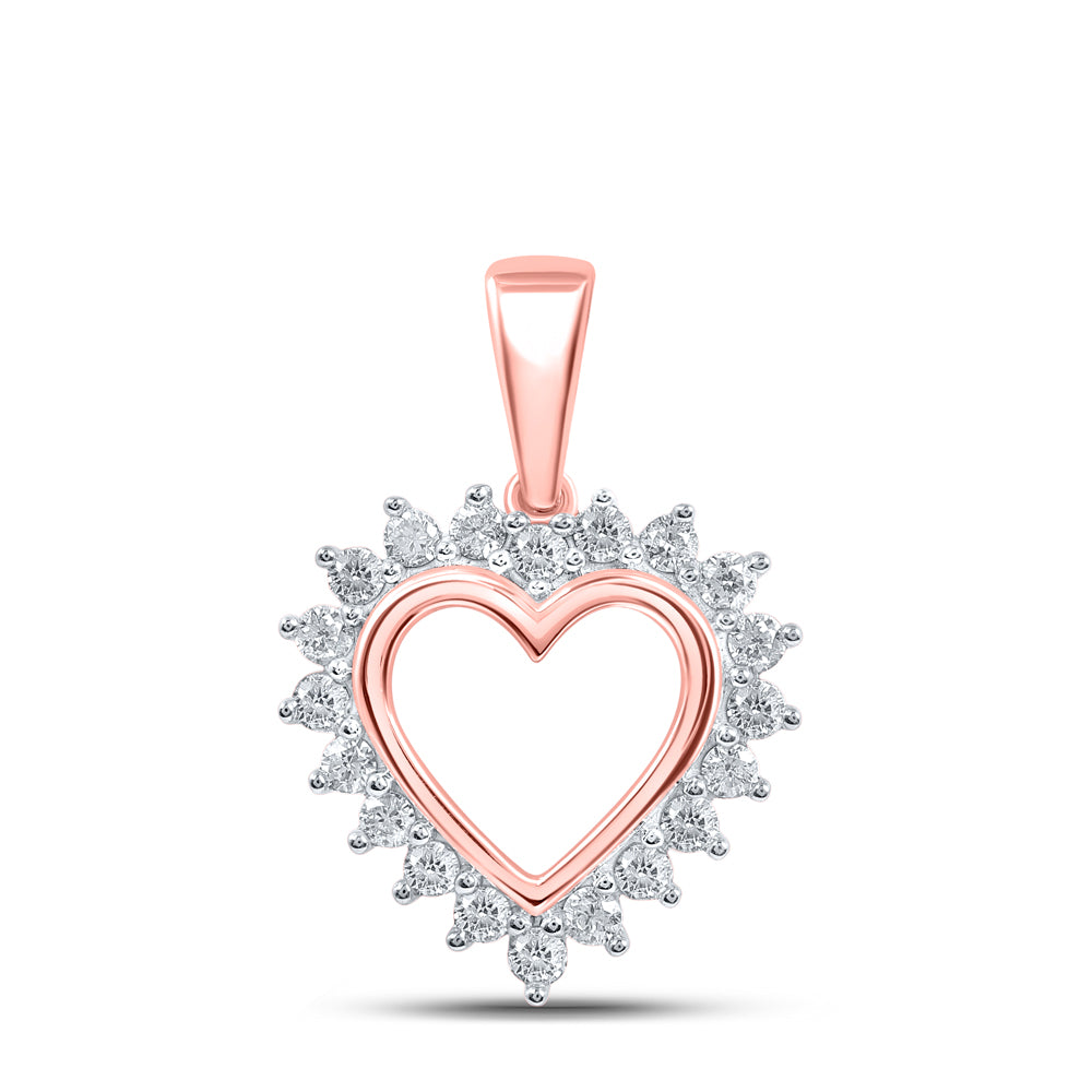 1/5Ctw-Dia Nk Heart Pendant (0.88 grams)
