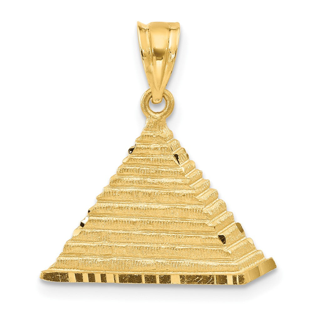 14k Yellow Gold 20 mm Pyramid Charm (2.42 grams)