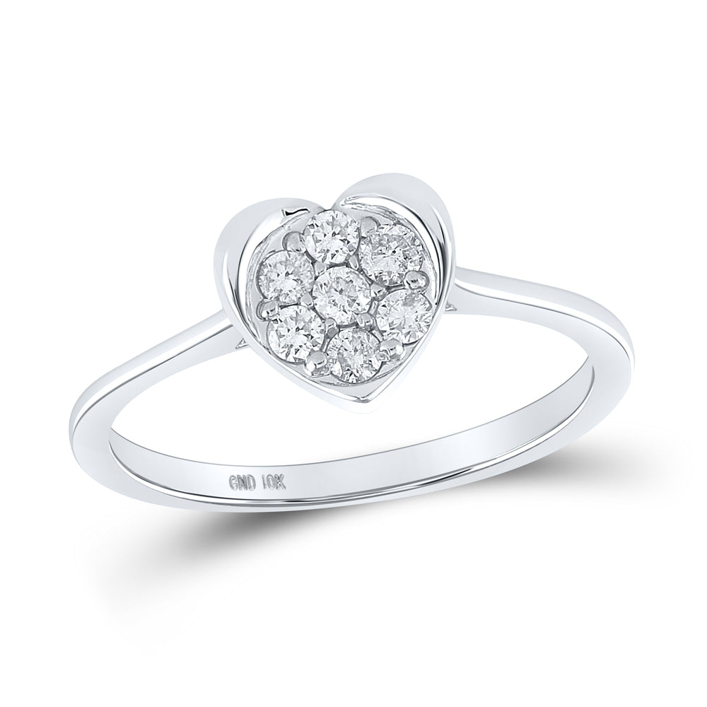 1/4Ctw-Dia Cn Heart Ring (1.85 grams)