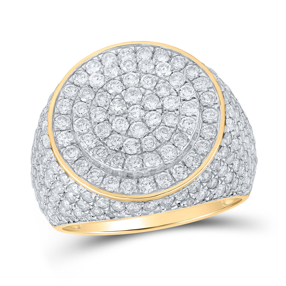 4 1/5Ctw-Diamond Mens Ring (7.67 grams)