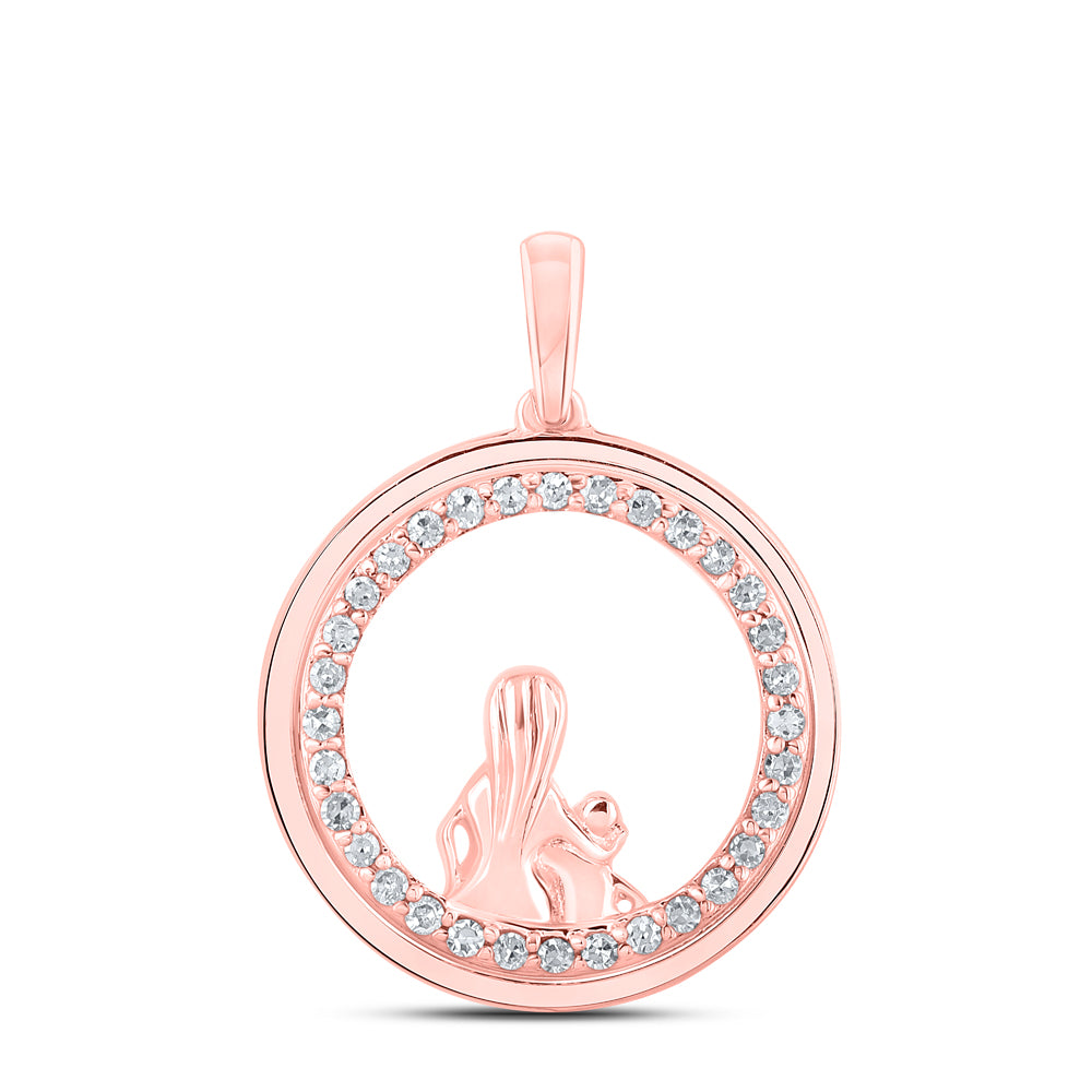 1/5Ctw-Dia P1 Mom Child Gift Pendant (2.09 grams)
