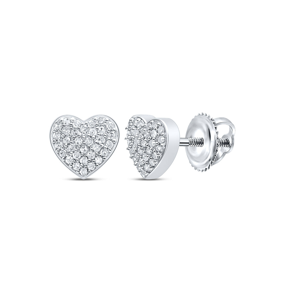 1/5Ctw-Diamond P1P2 Gift Heart Earring (1.49 grams)