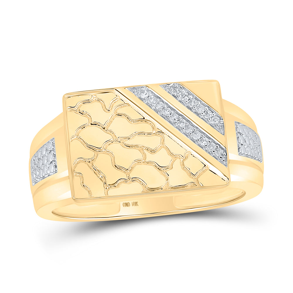 1/20Ctw-Diamond P1P2 Mens Ring (6.46 grams)