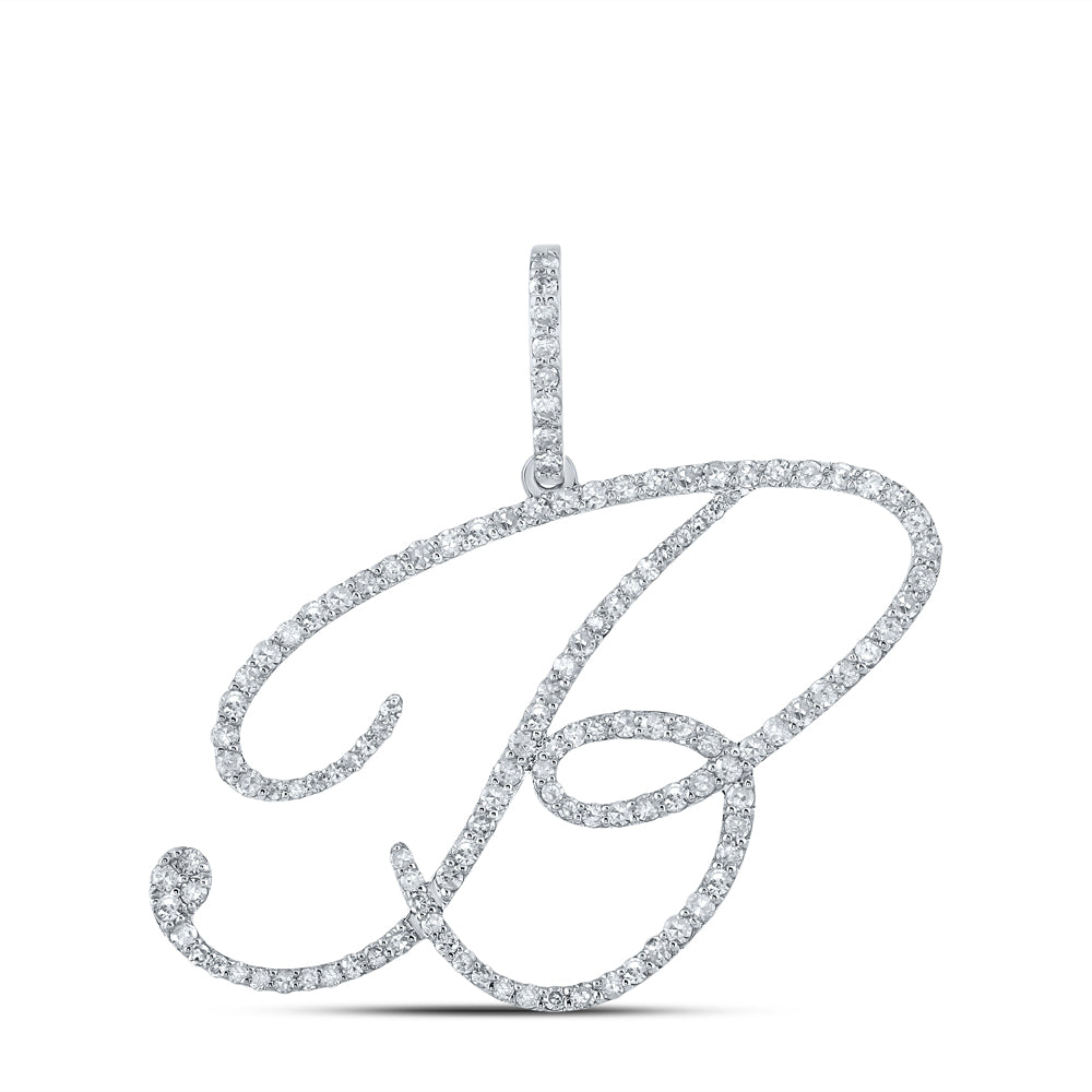 3/4Ctw-Dia P1 Initial"B"Giftpendant (2.39 grams)