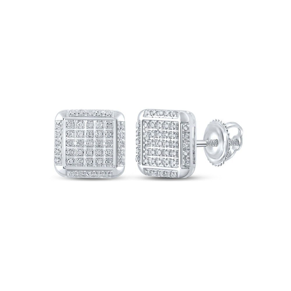 1/4Ctw-Dia P3 Gift Square Earring (2.31 grams)