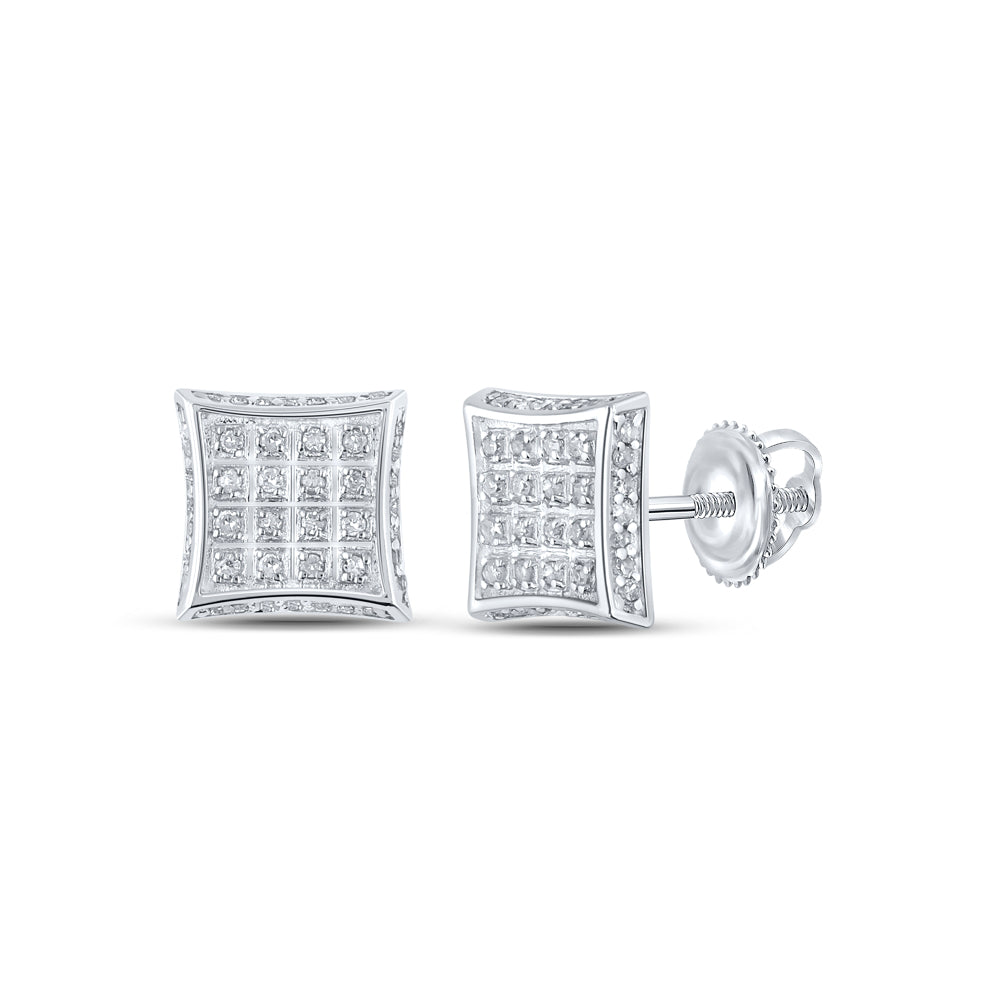 1/4Ctw-Dia P3 Gift Square Earring (1.56 grams)
