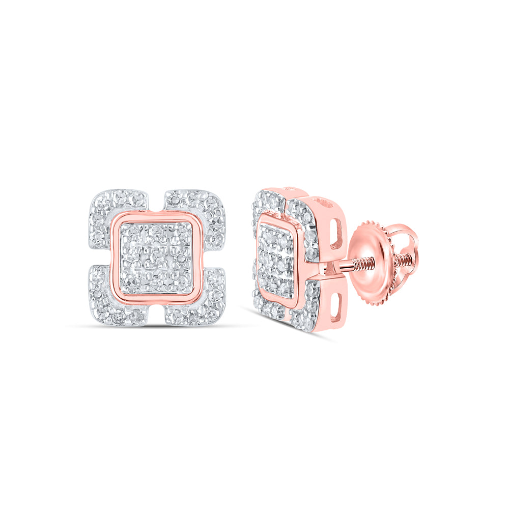 1/6Ctw-Dia P3 Gift Square Earring (1.77 grams)