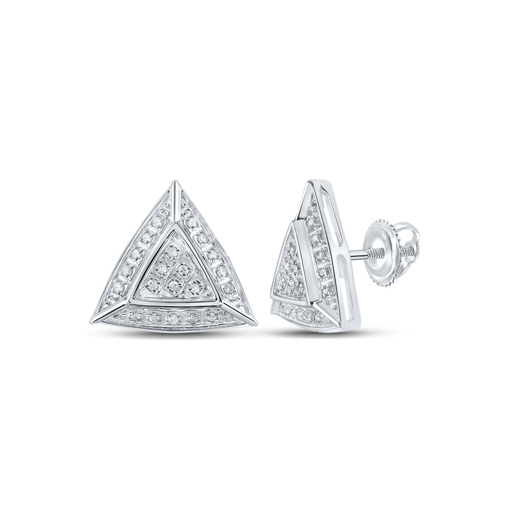 1/8Ctw-Dia P3 Gift Triangle Earring (2.16 grams)
