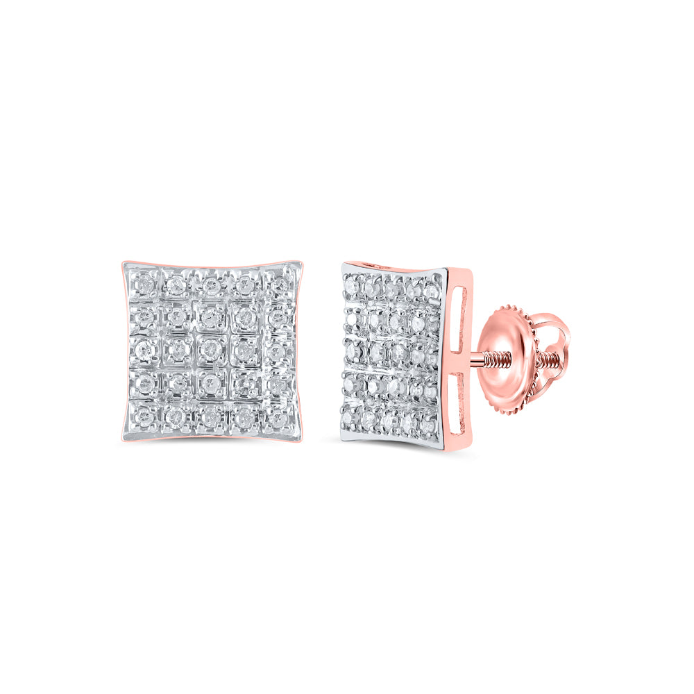 1/6Ctw-Dia P3 Gift Square Earring (1.17 grams)