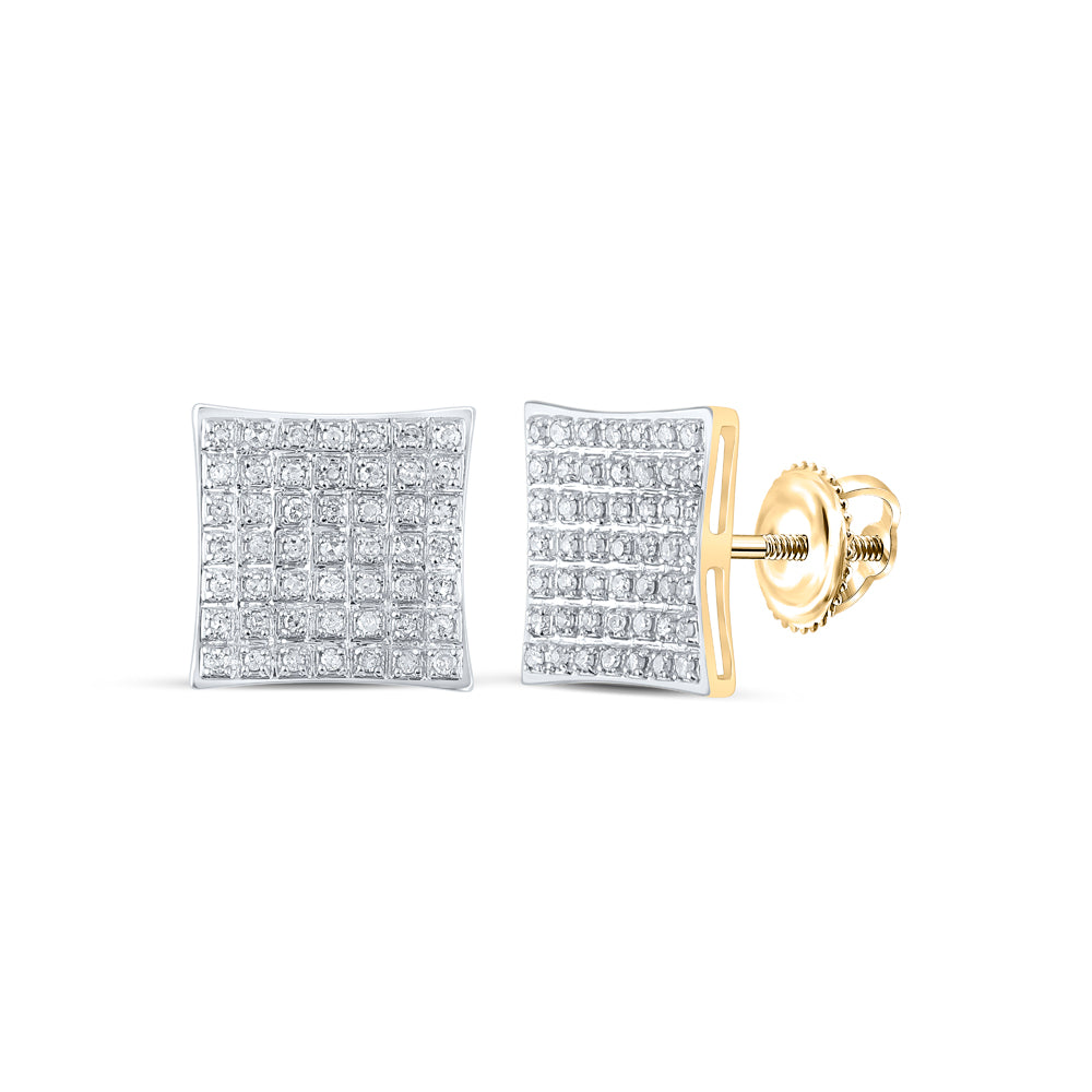 1/4Ctw-Dia P3 Gift Square Earring (1.7 grams)