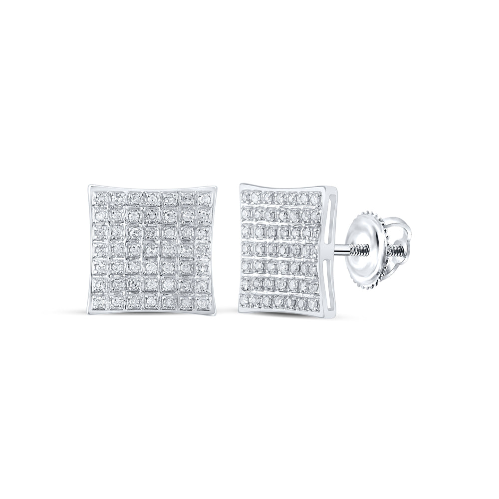1/4Ctw-Dia P3 Gift Square Earring (1.7 grams)