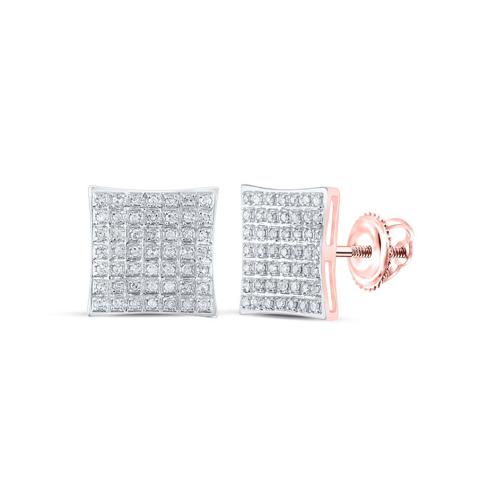 1/4Ctw-Dia P3 Gift Square Earring (1.7 grams)