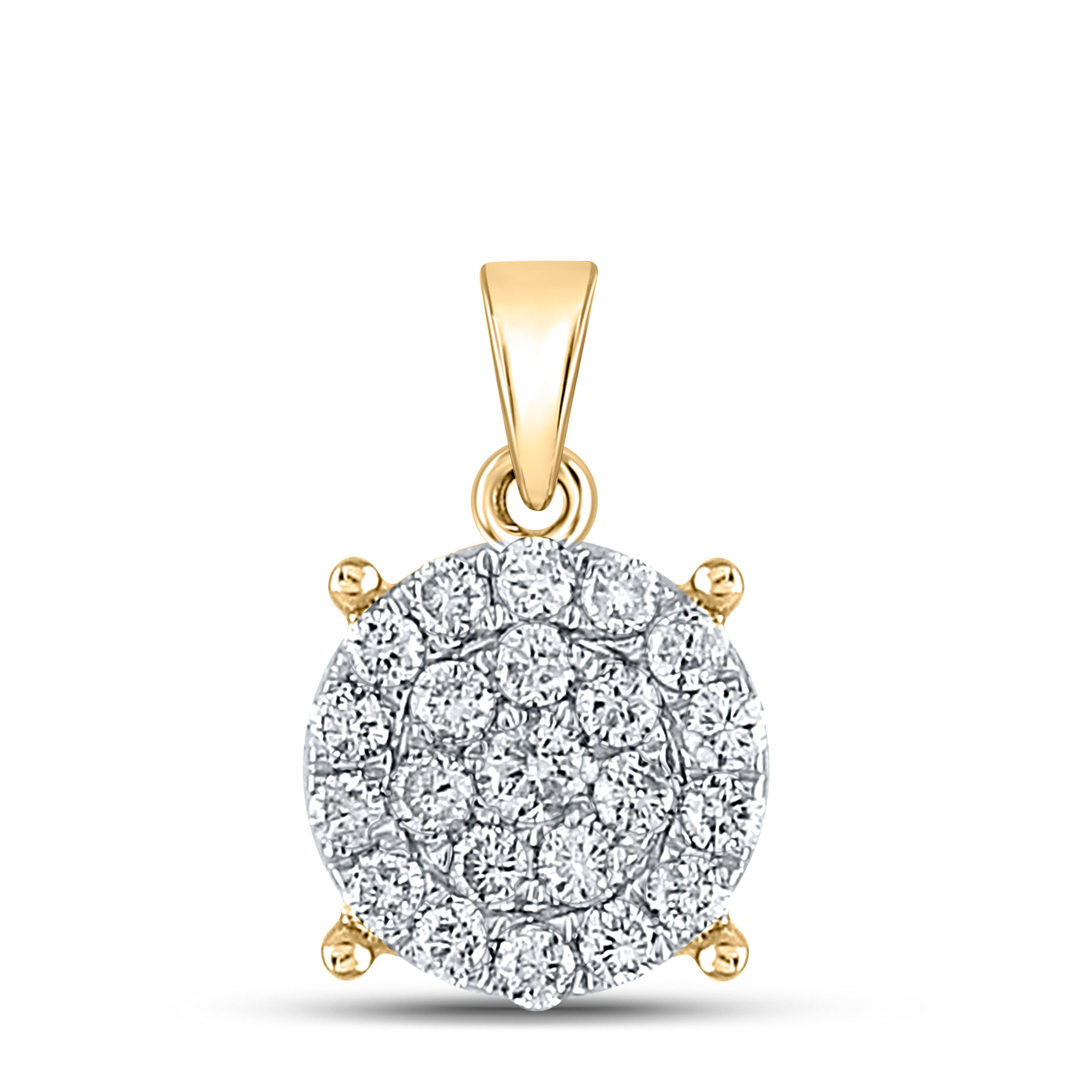 1/2Ctw-Dia Nk Fashion Round Pendant (1.37 grams)