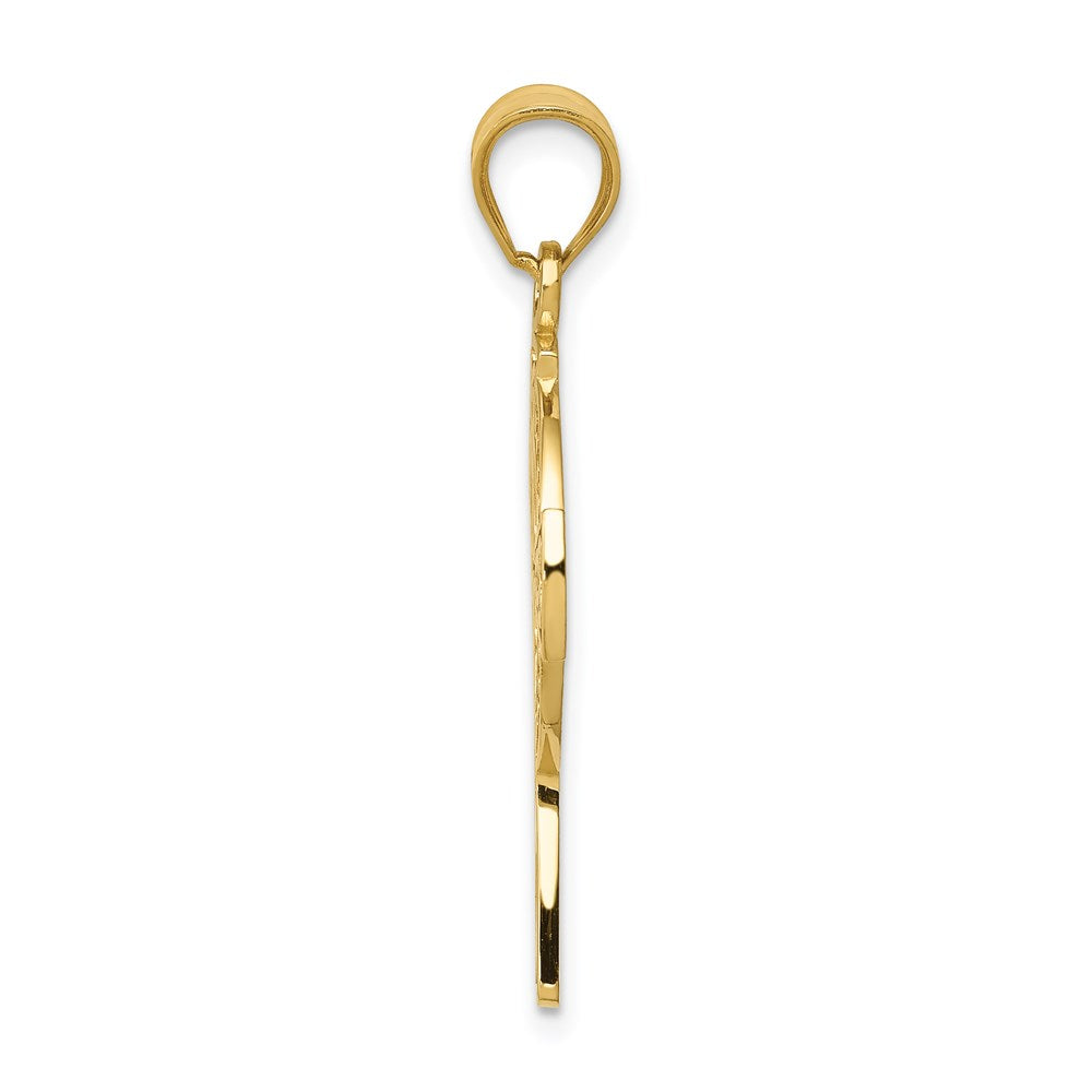 14k Yellow Gold 17 mm Celtic Cross Pendant (1.85 grams)